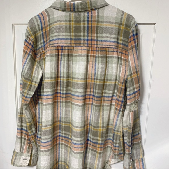 American Eagle Outfitters Boyfriend Distressed Flannel - Picture 3 of 6
